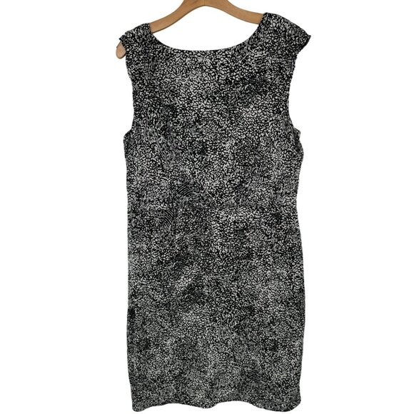 Apostrophe Womens Black White Patterned Sleeveless knit Dress Size XL lined - Picture 11 of 11